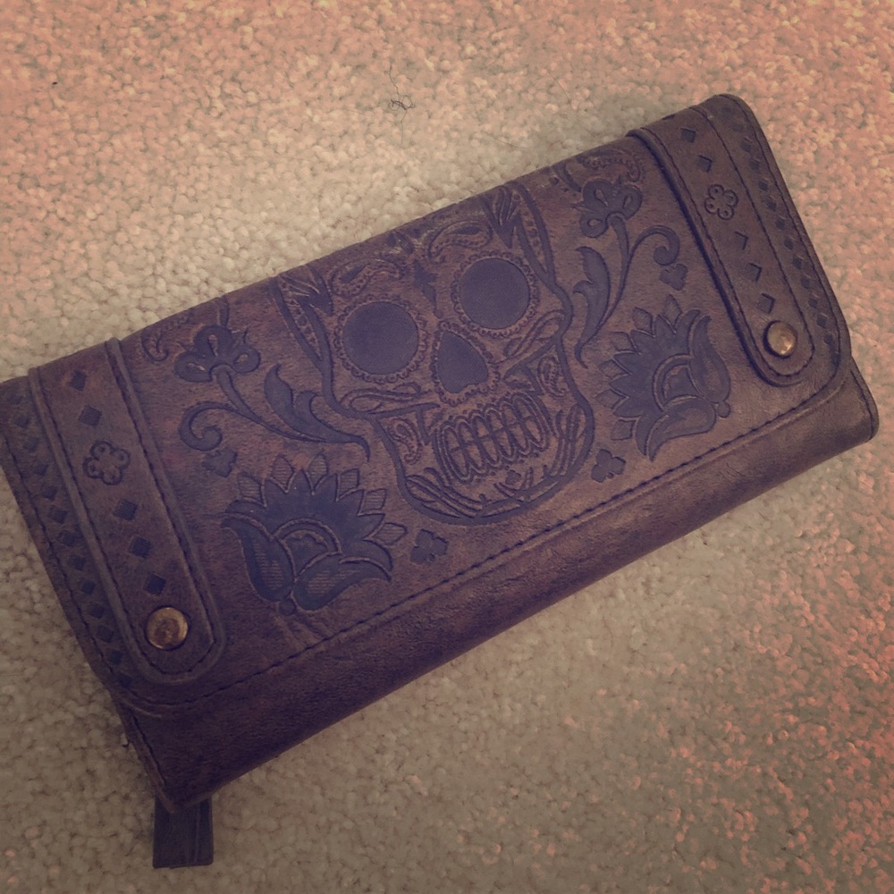 Loungefly brown faux leather wallet